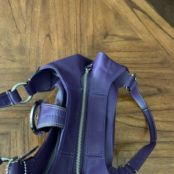 *SOLD*. Purple Coach Purse - Picture 7 of 9